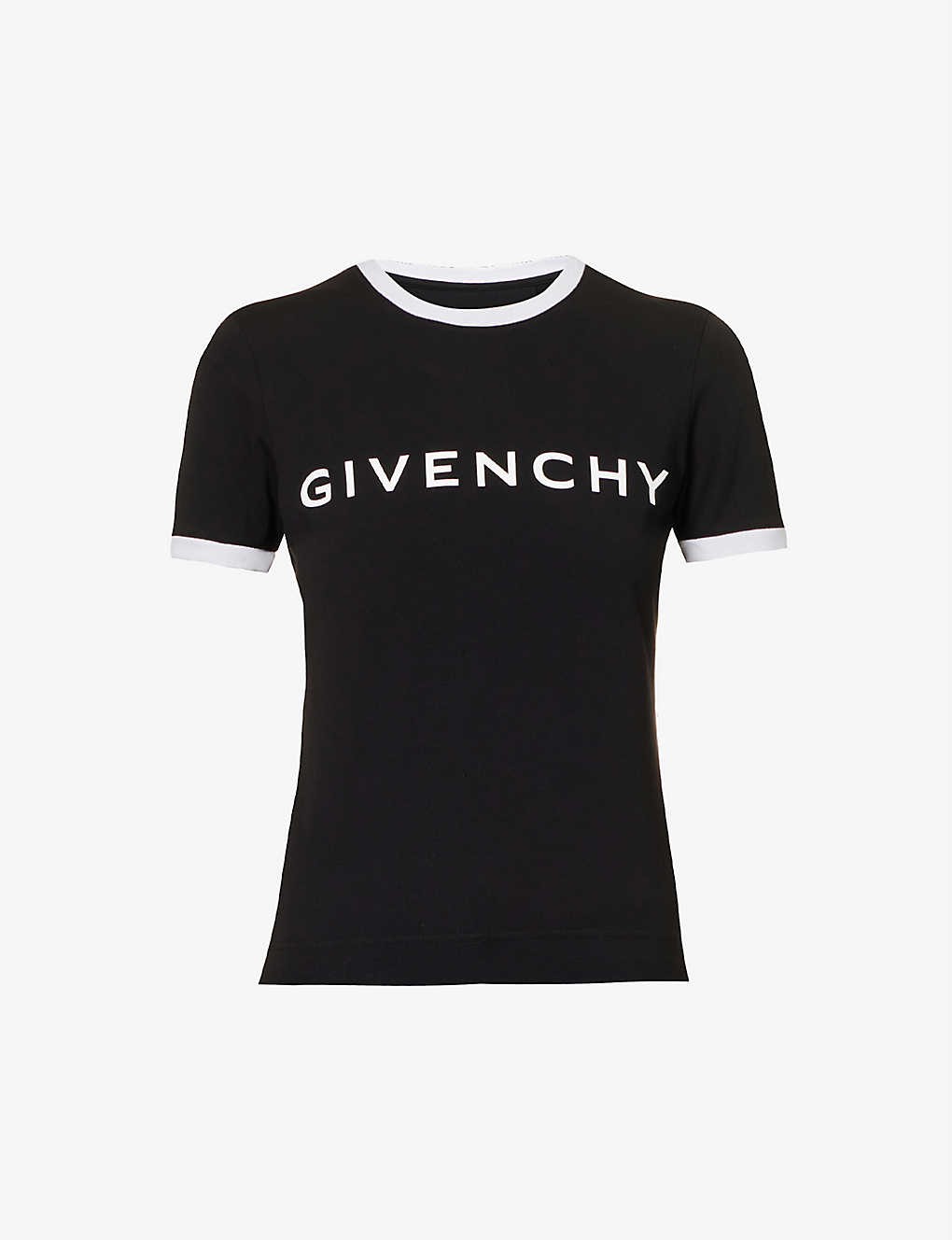 Ringer logo-print stretch-cotton T-shirt