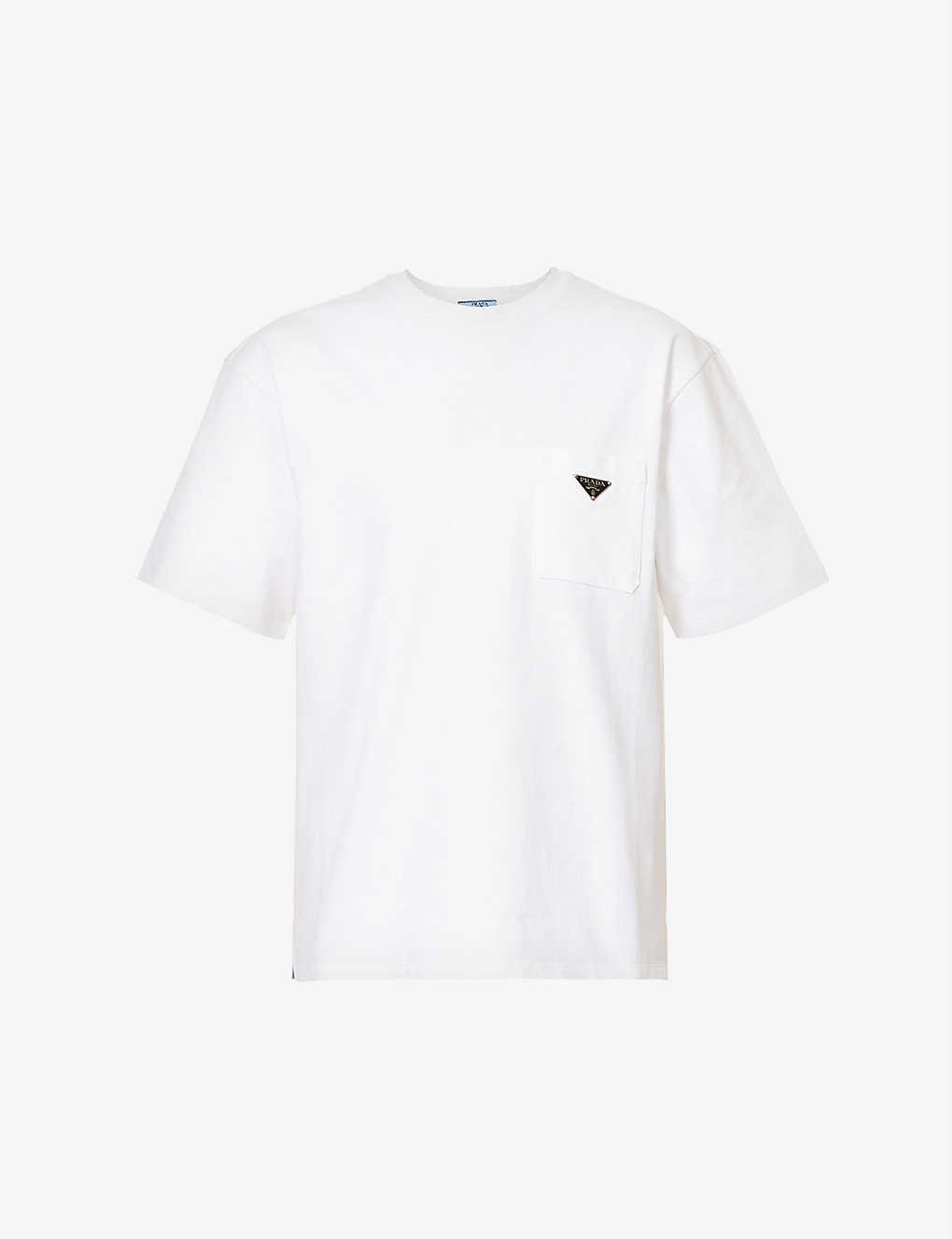 Logo-plaque round-neck cotton T-shirt