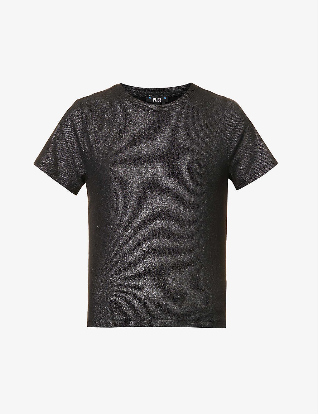 Lora glitter stretch-woven top