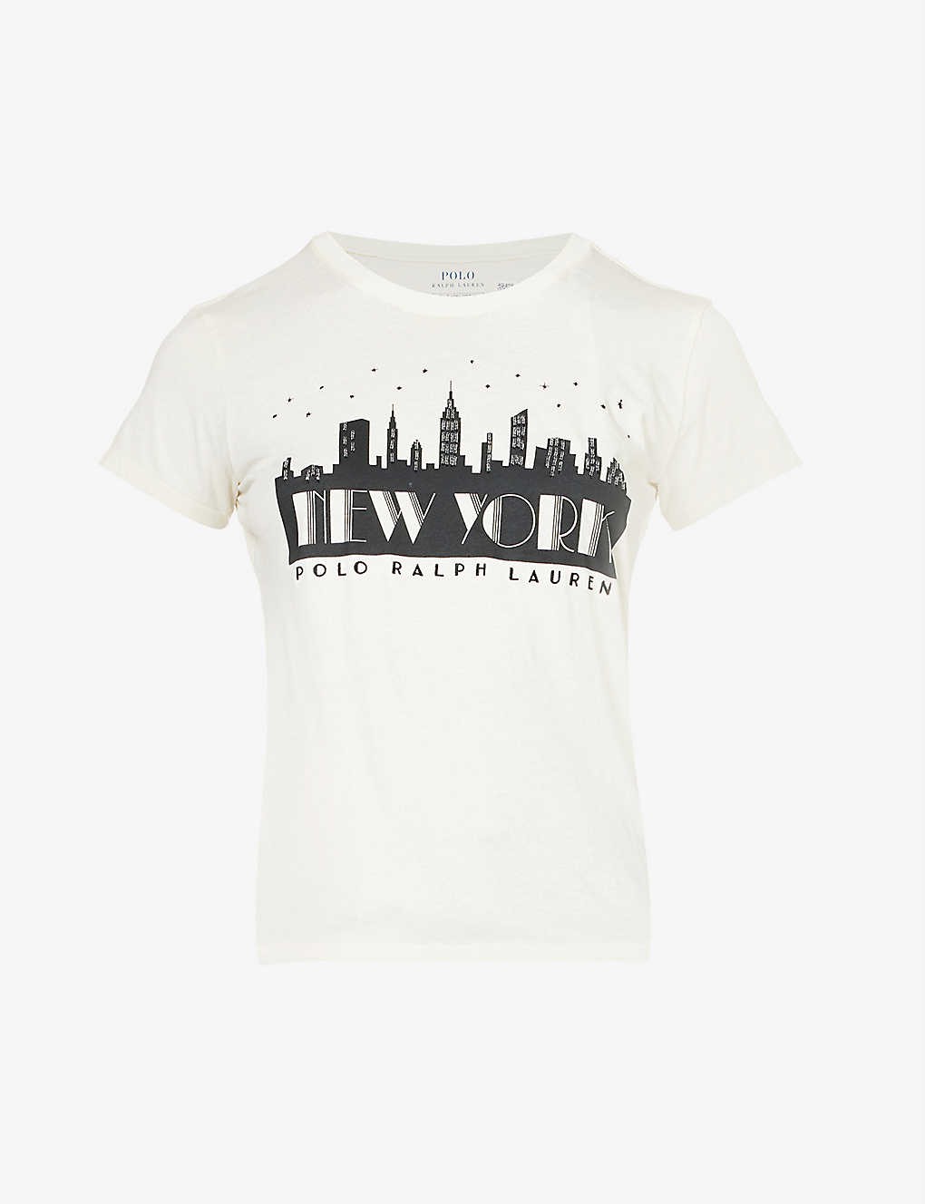 Slogan-print cotton-jersey T-shirt