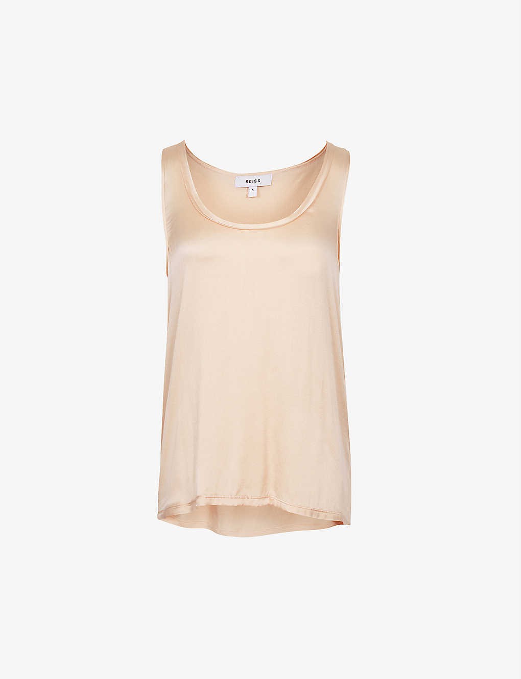 Riley round-neck silk-blend vest top