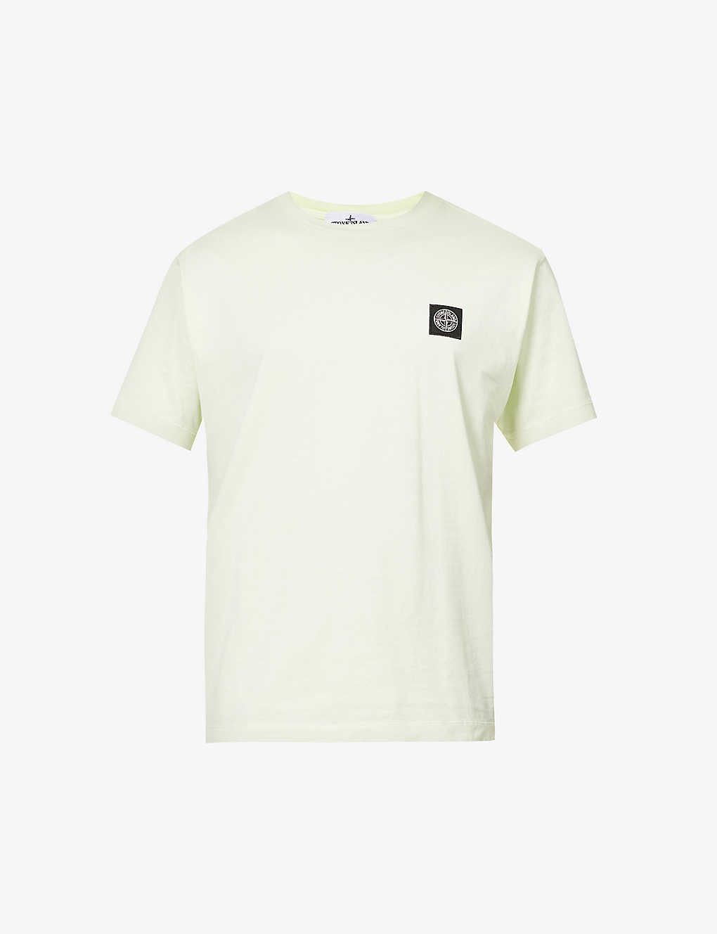 Logo-patch regular-fit cotton-jersey T-shirt