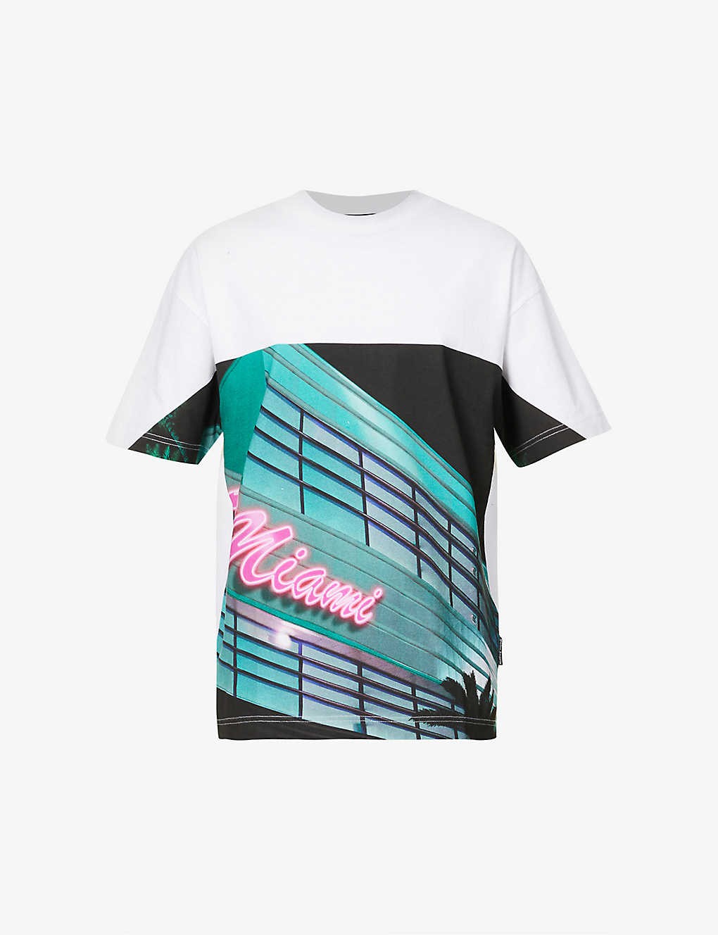 Getty Miami graphic-print relaxed-fit cotton-jersey T-shirt