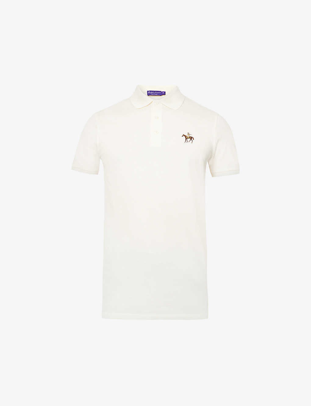 Logo-embroidered cotton-piqué polo shirt