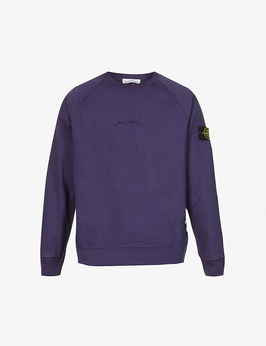 Logo-patch relaxed-fit cotton-jersey sweatshirt