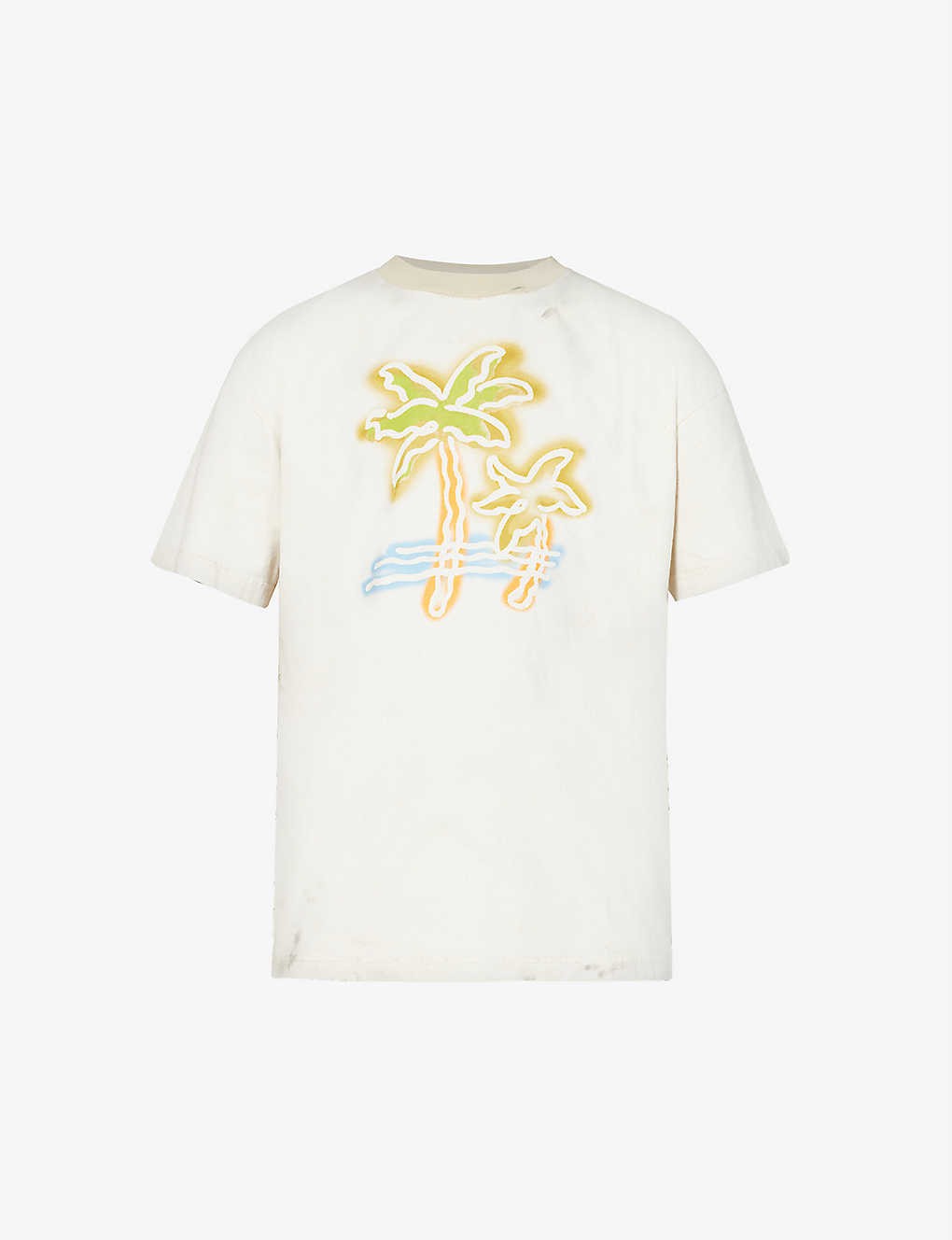 Graphic-print relaxed-fit cotton T-shirt