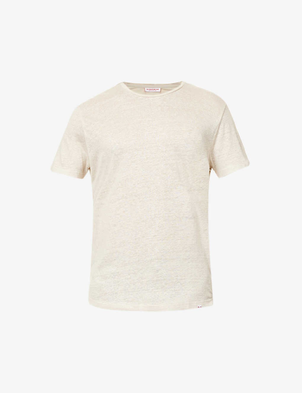 OB-T crewneck linen T-shirt