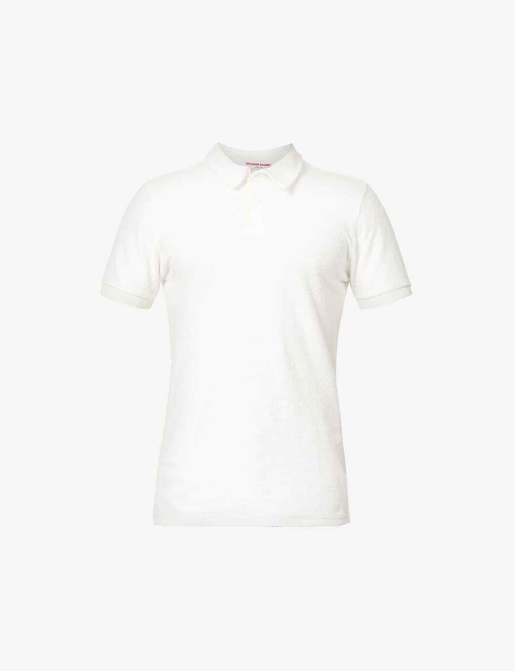 Lorenzo short-sleeved cotton-terry polo shirt