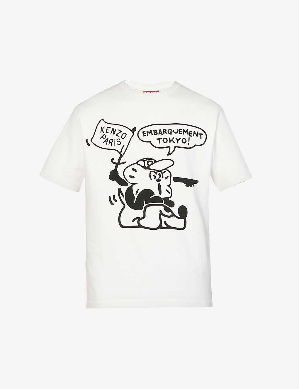 Boke Boy Travels graphic-print boxy-fit cotton-jersey T-shirt