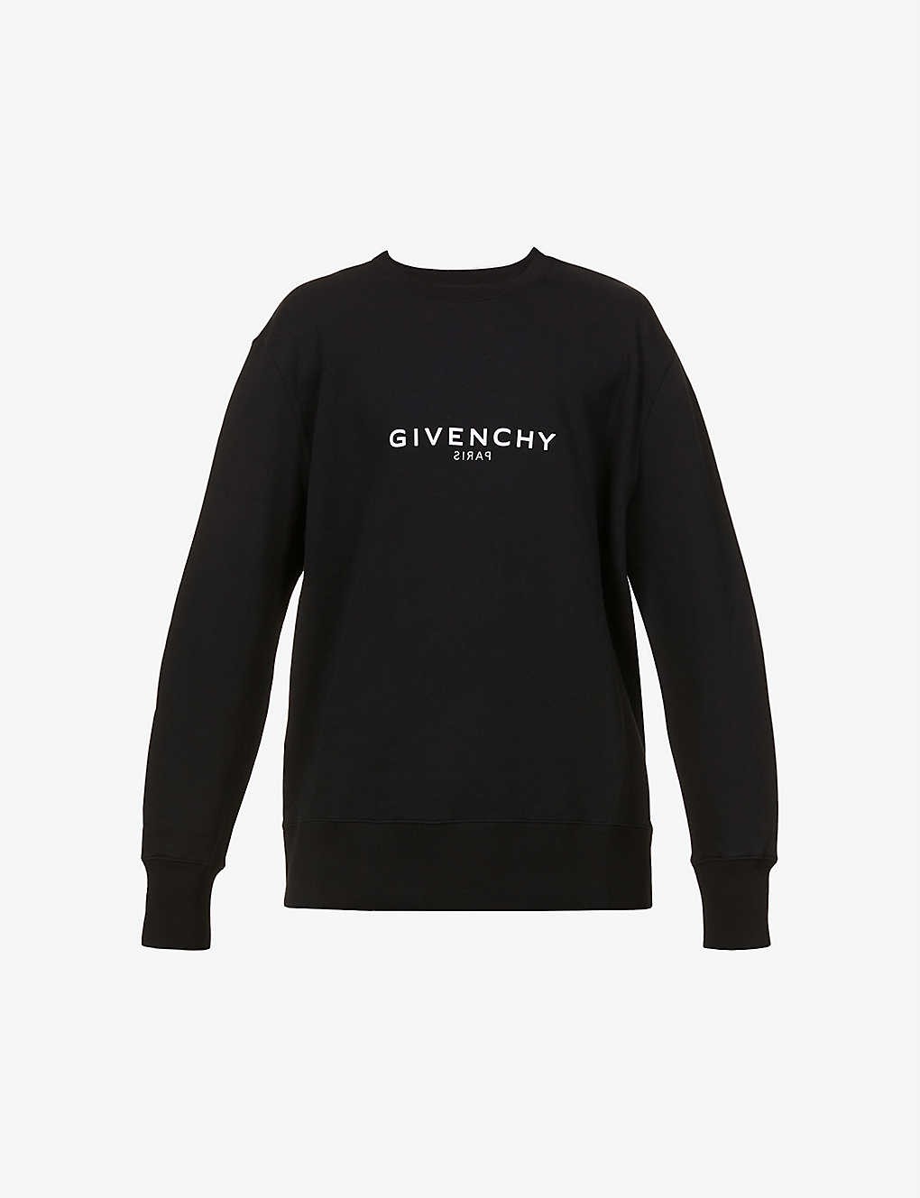 Logo-print crewneck cotton-jersey sweatshirt