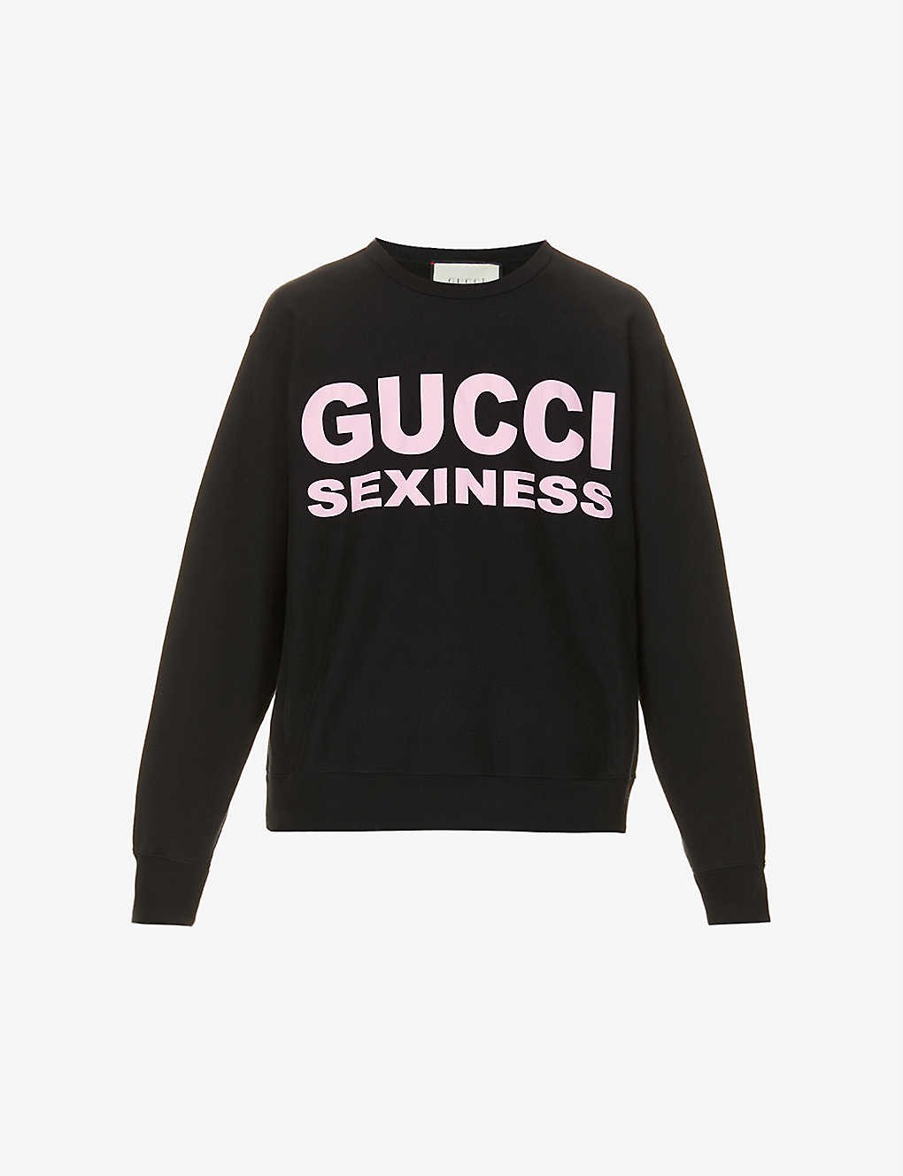 Sexiness text-print cotton-jersey sweatshirt