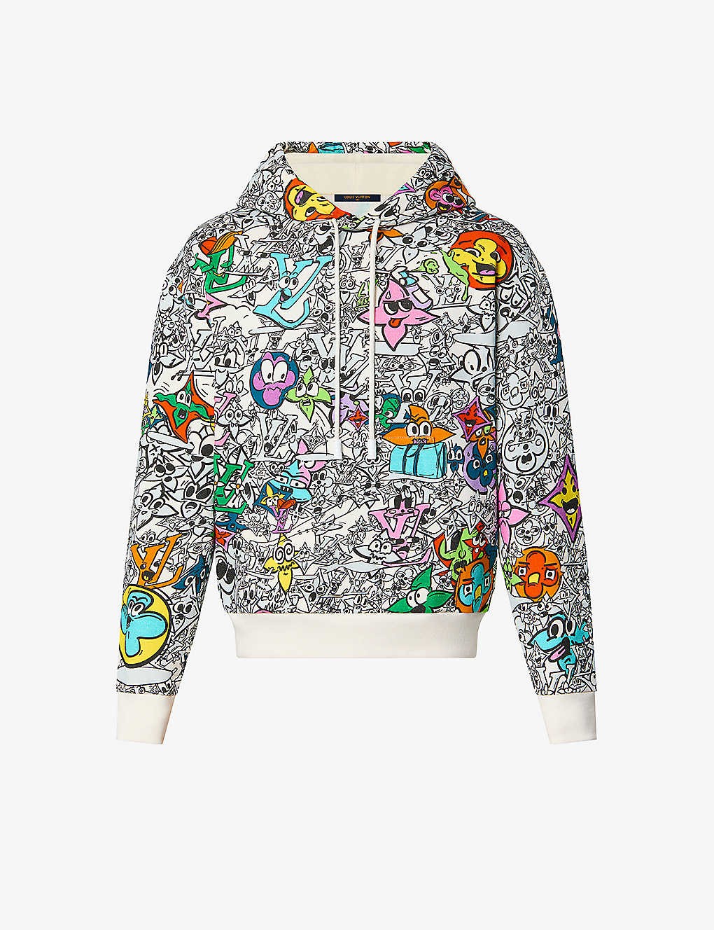 Monogram Comics graphic-print cotton-jersey hoody