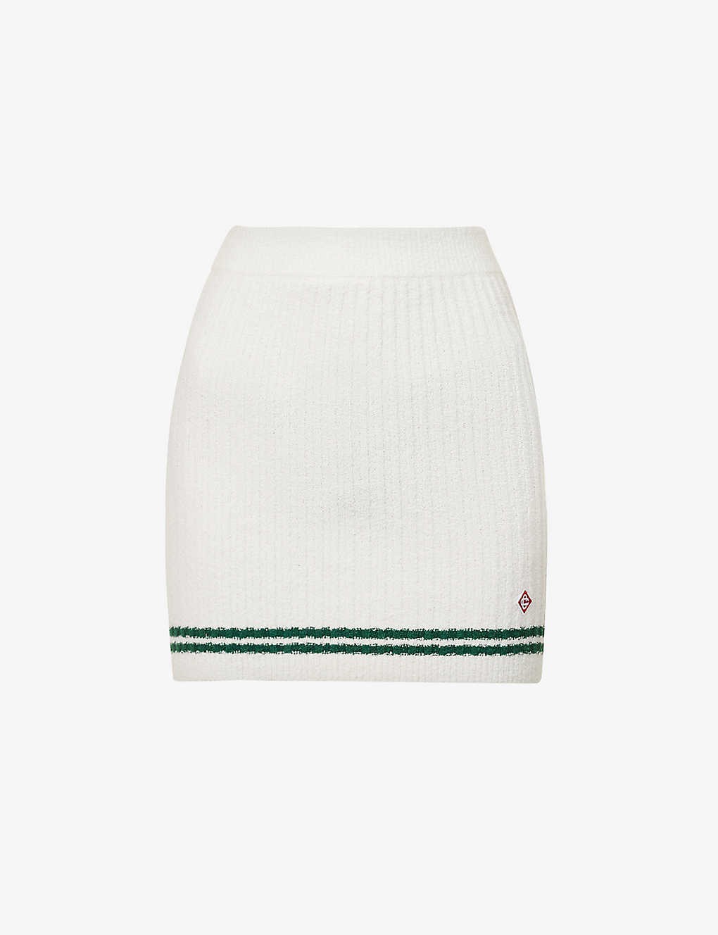 Sport brand-appliqué cotton-blend mini skirt