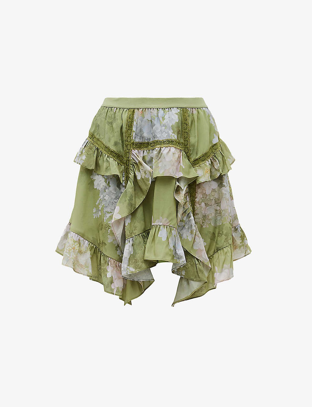 Reese Venetia floral-print woven mini skirt