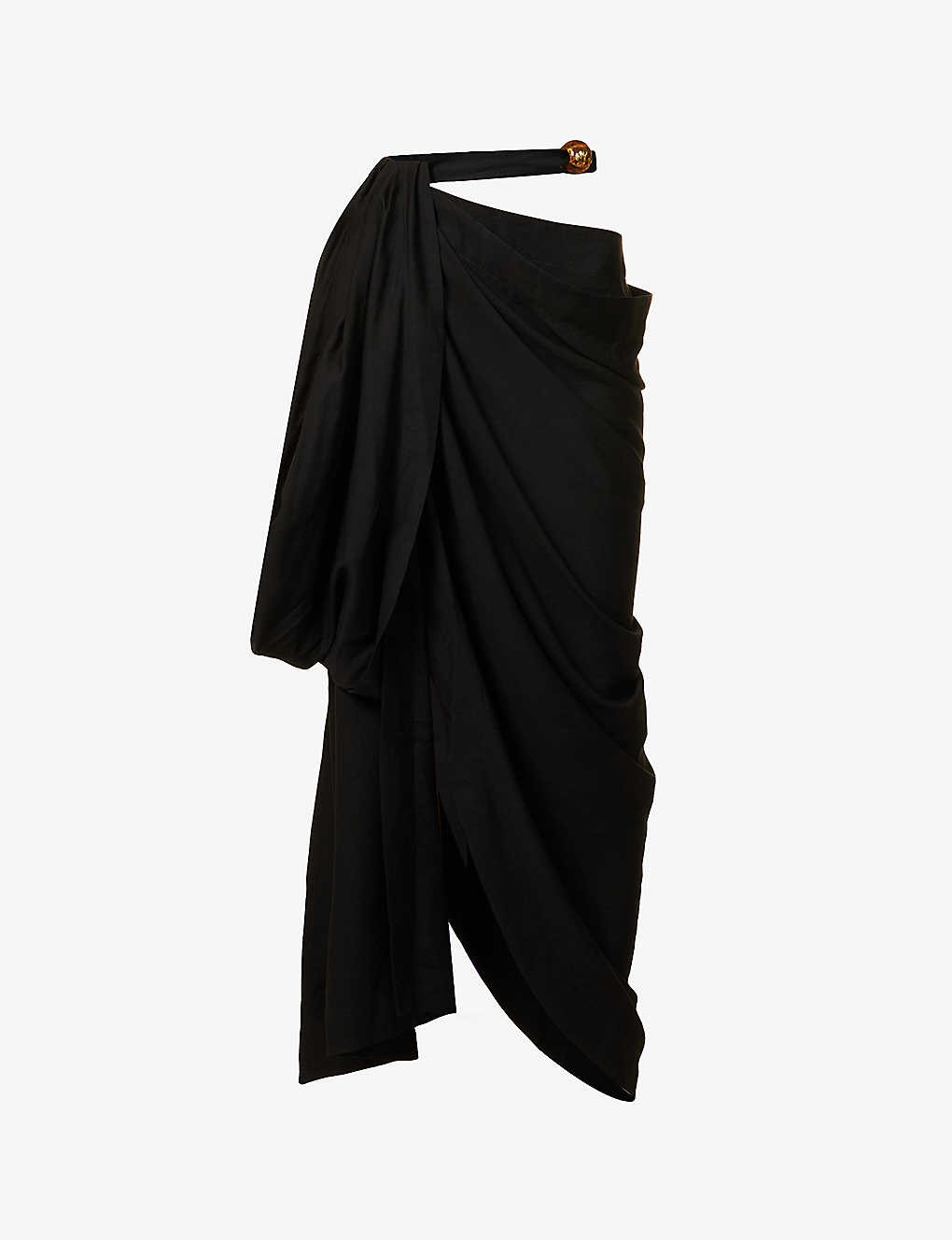 La Jupe Aban split-hem woven maxi skirt