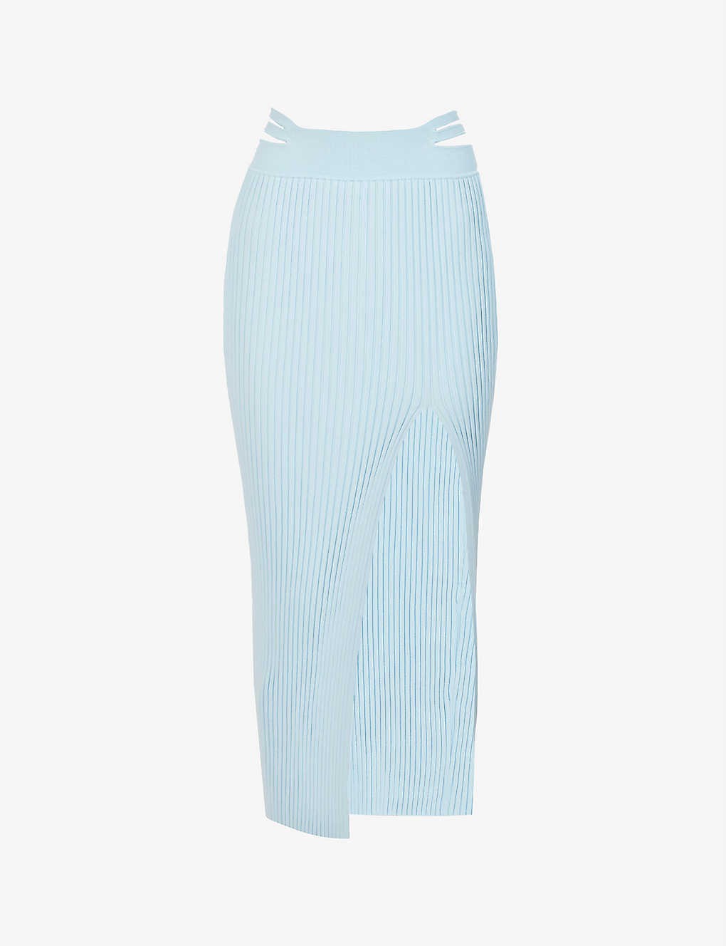 Grant ribbed stretch-rayon maxi skirt