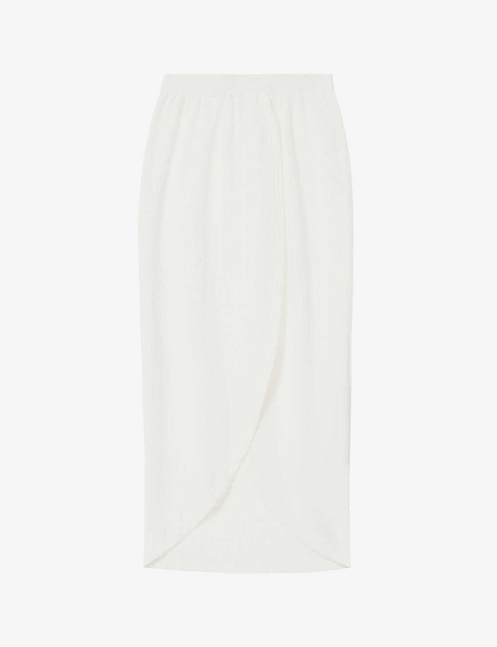 Molly split-hem stretch-woven skirt