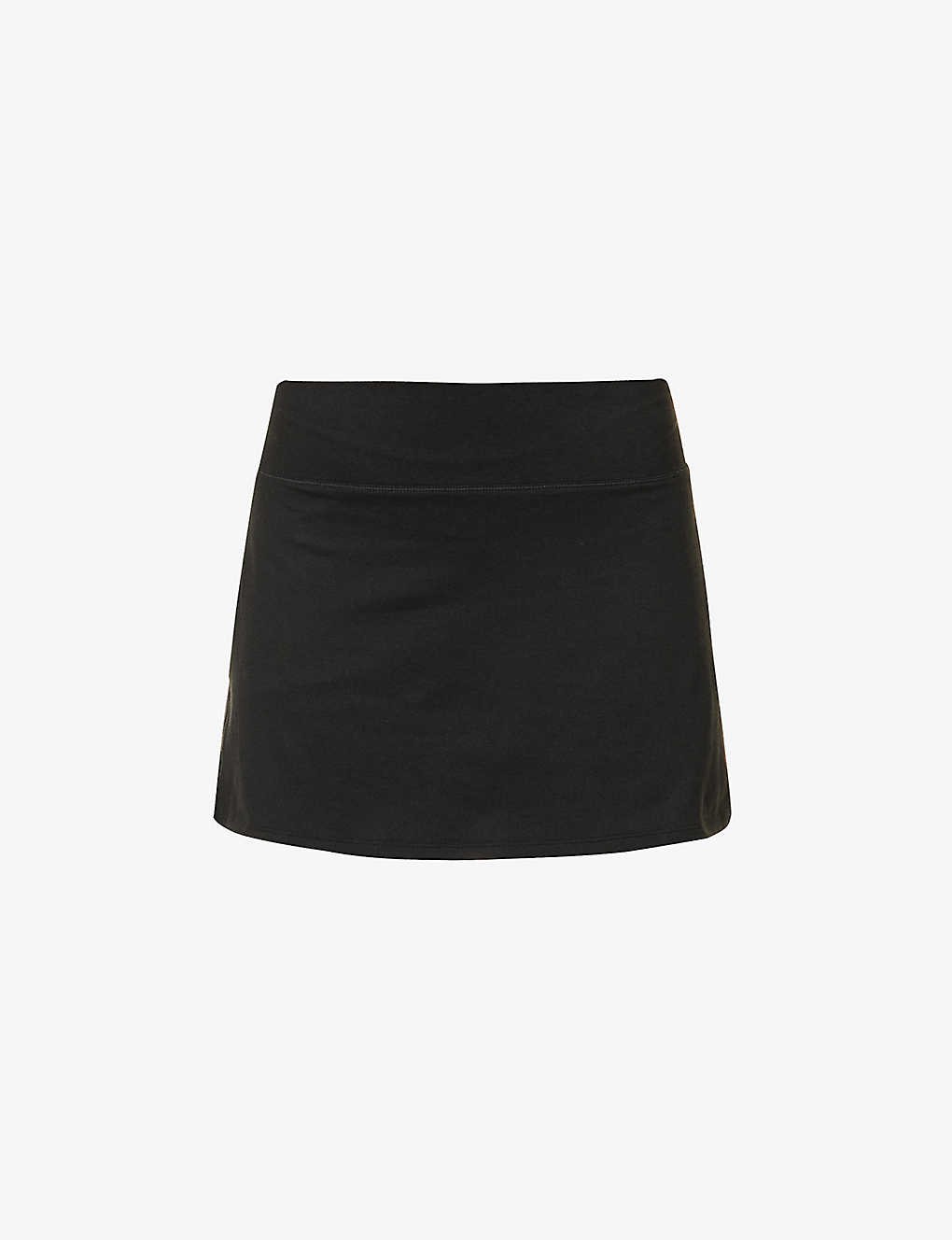 Performance high-waist stretch-recycled polyester skirt