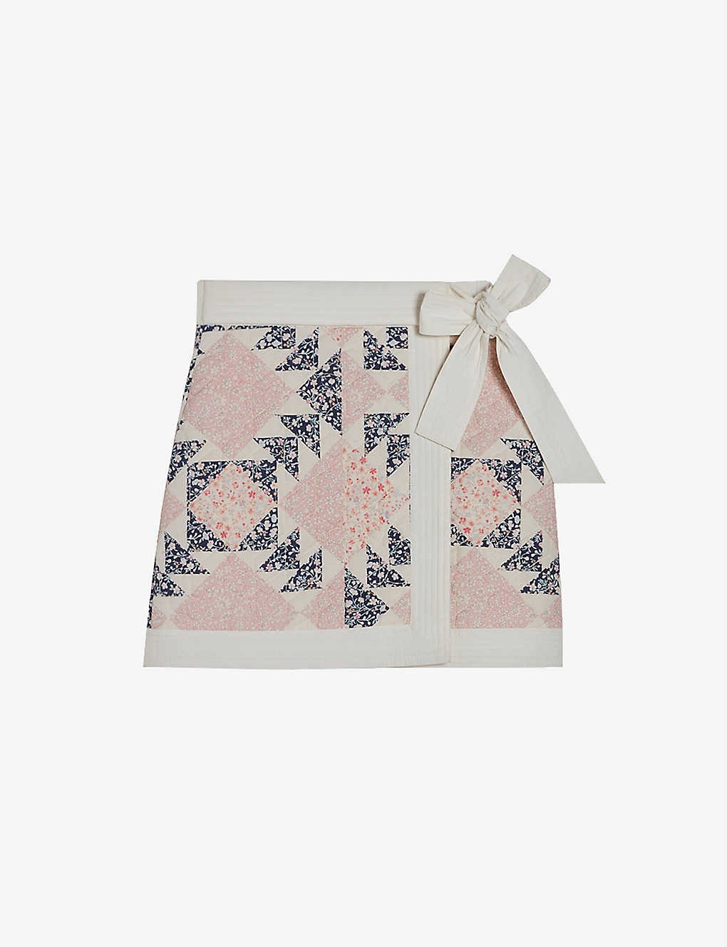 Sweden quilted cotton mini skirt