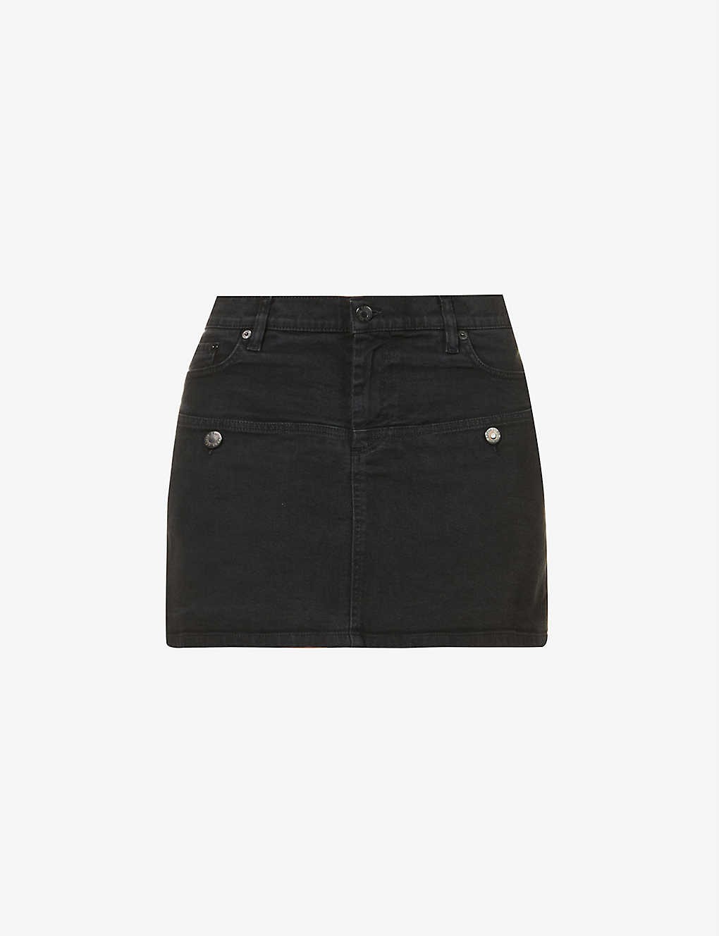 Pre-loved Helmut Lang low-rise stretch-denim mini skirt