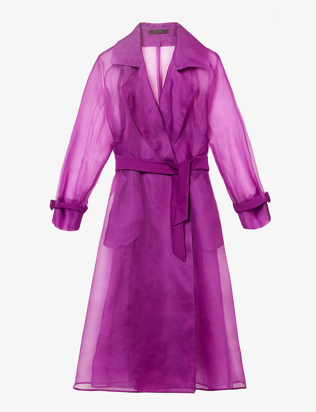 Elegante Rauche relaxed-fit silk coat