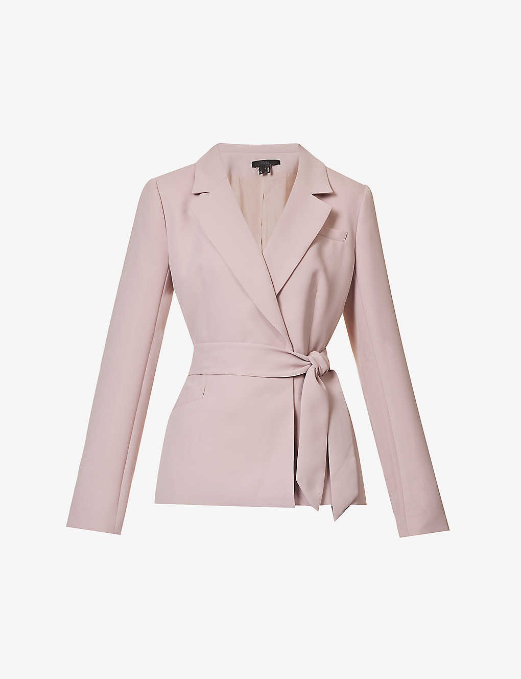 Alna self-tie crepe blazer