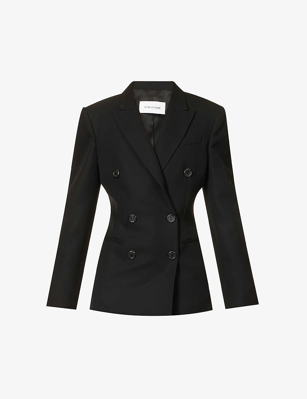 Myra double-breasted regular-fit wool blazer