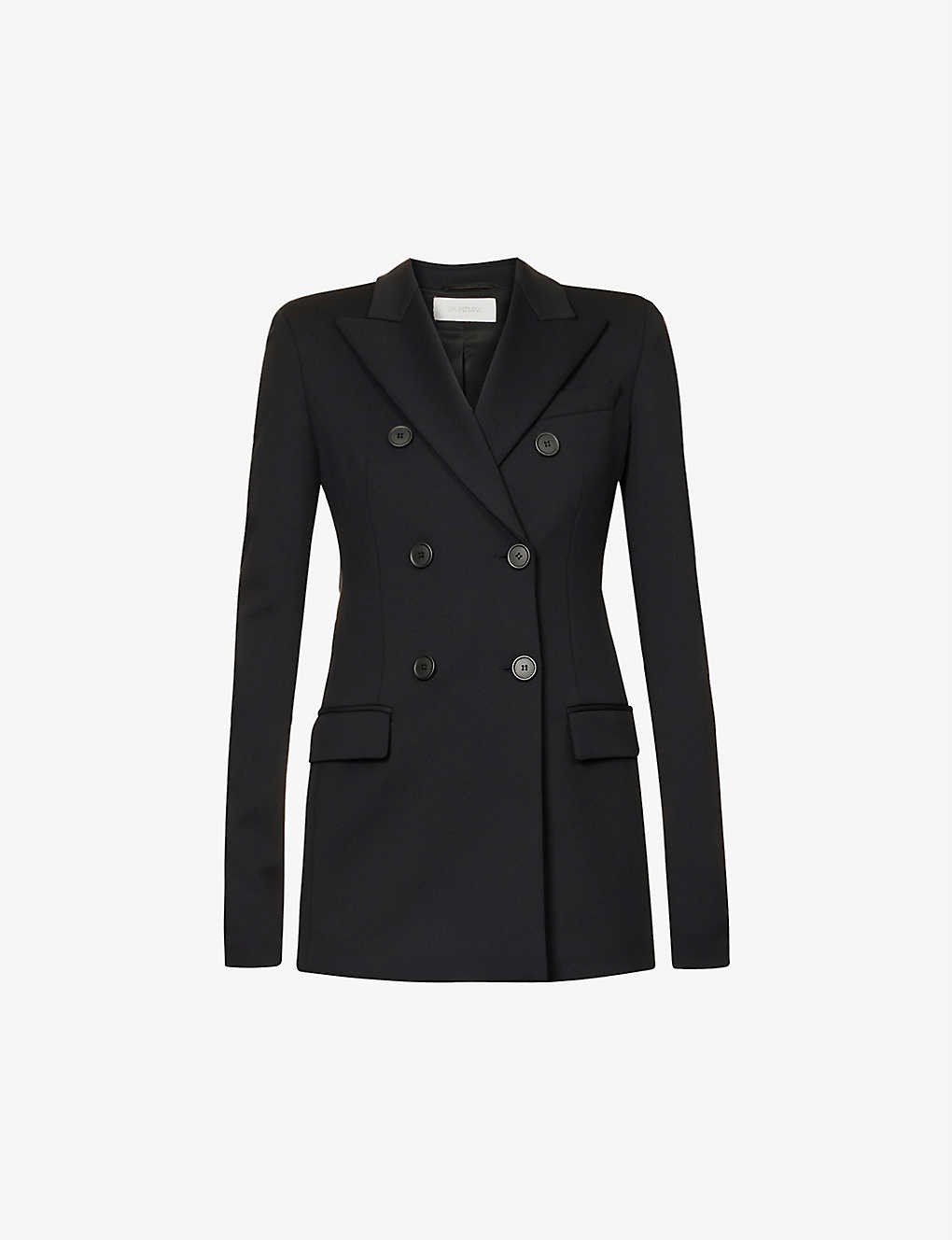 Frizzo double-breasted stretch-woven blazer