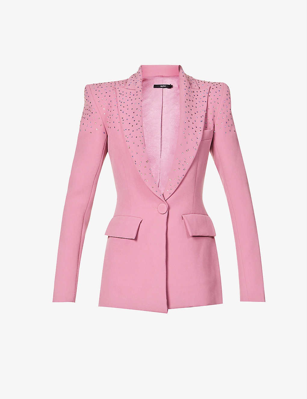Addison rhinestone-embellished stretch-crepe blazer