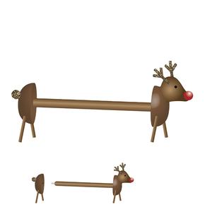 Wooden paper towel roll holder stand base rustic animal paper towel organizer for kitchen living room bedroom home decor