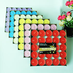 Multi Colors 4 Hours Home Decoration Sustainable Luxury Scented Soy Wax Tea Light Candle